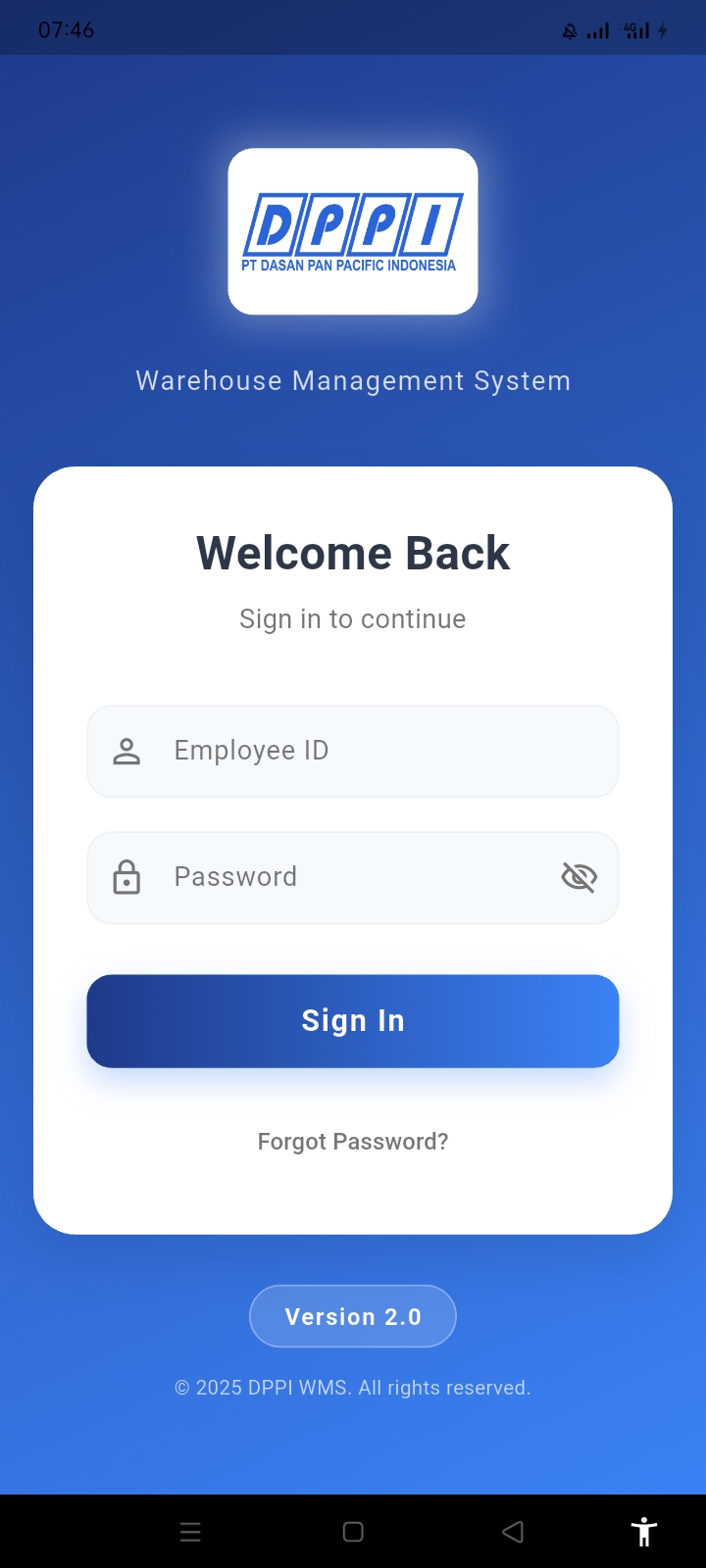 Mobile App - Manajemen Stok Gudang - Gambar 1