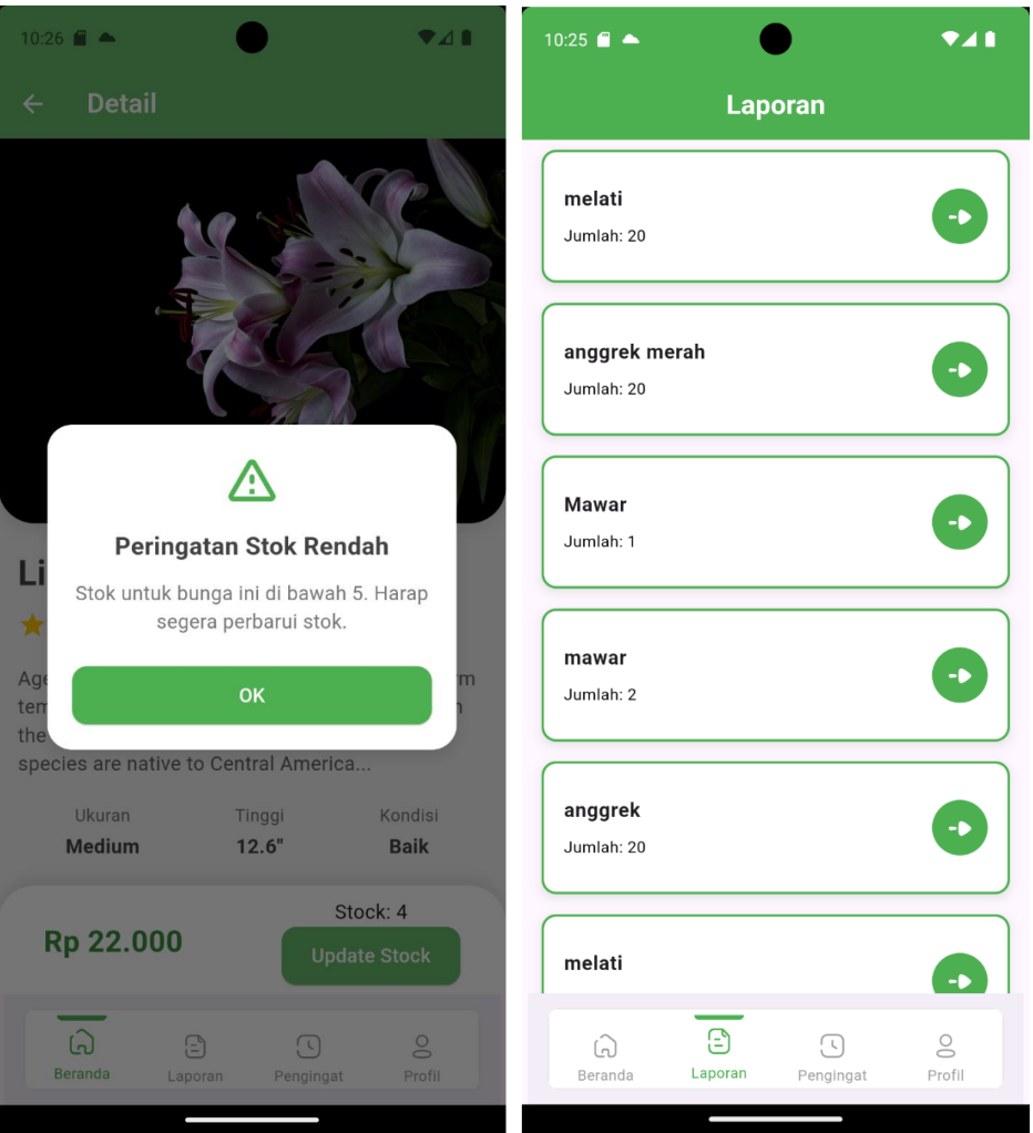 Mobile App - Manajemen Toko Bunga - Gambar 4